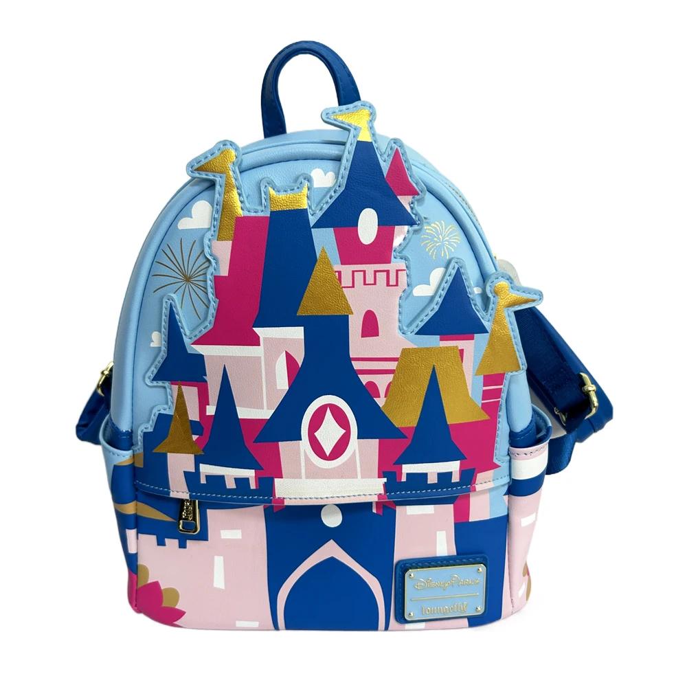 Sac à dos enfant 2025 original DISNEY Catoon Castle Anime pour bébés filles, motif fleurs, cosplay,