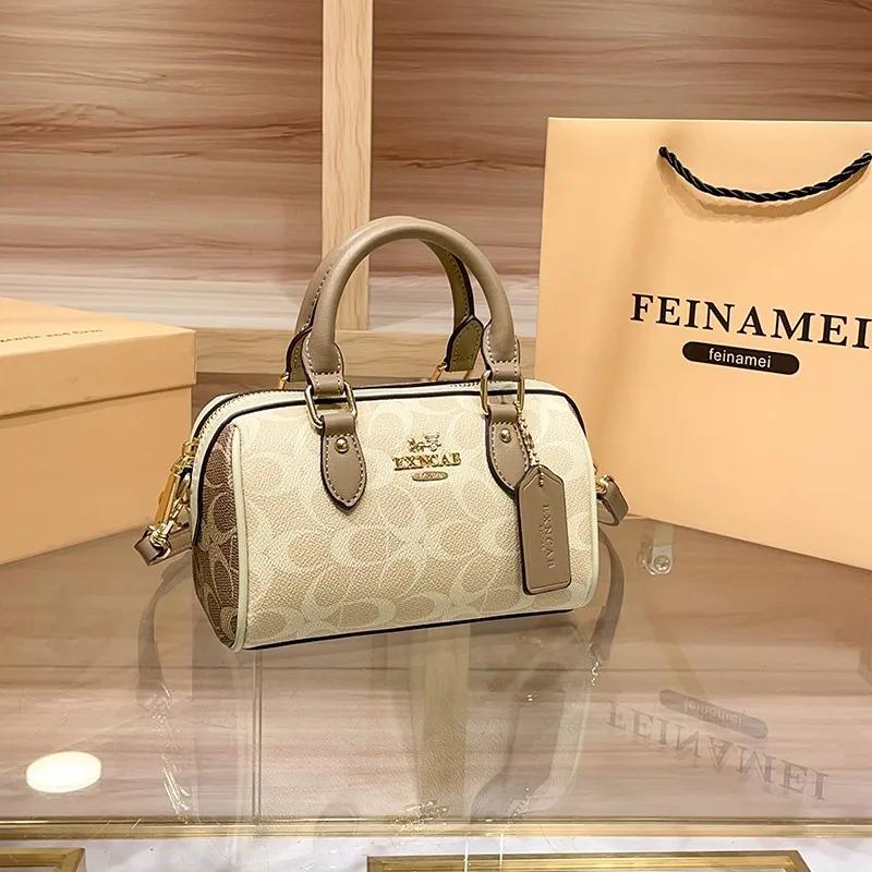 Sac à main Boston léger de marque de luxe pour femmes, sac à bandoulière rétro haut de gamme à bando