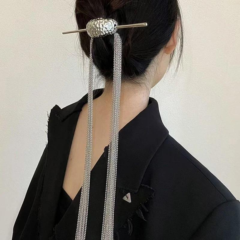 Épingles à cheveux françaises pour femmes, 1 pièce, en alliage doré en forme de U, poignée magique,