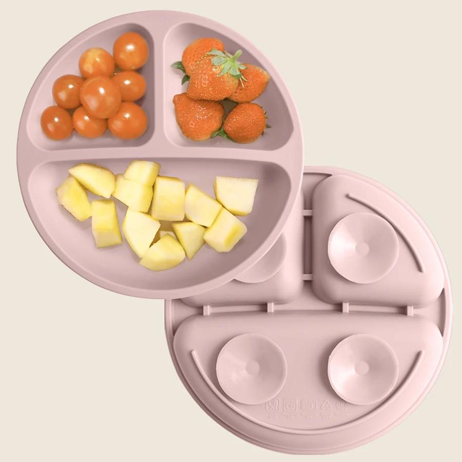 Assiette à manger en Silicone pour bébé, 1 pièce, sans BPA, plats pour enfants, aspiration, vaissell