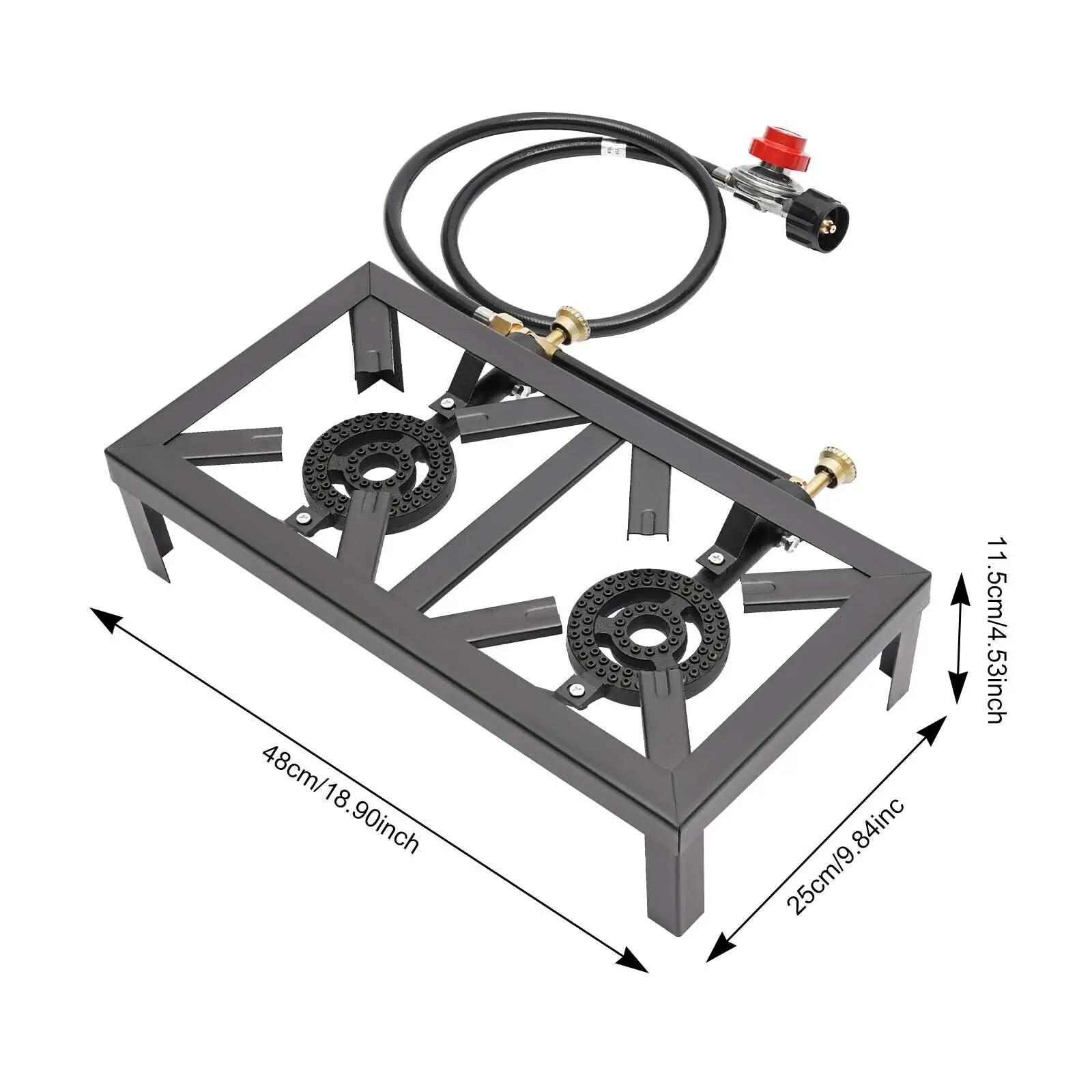 Réchaud de camp extérieur portable à double Eva, cuisinière à gaz propane, cuisinière à barbecue GPL