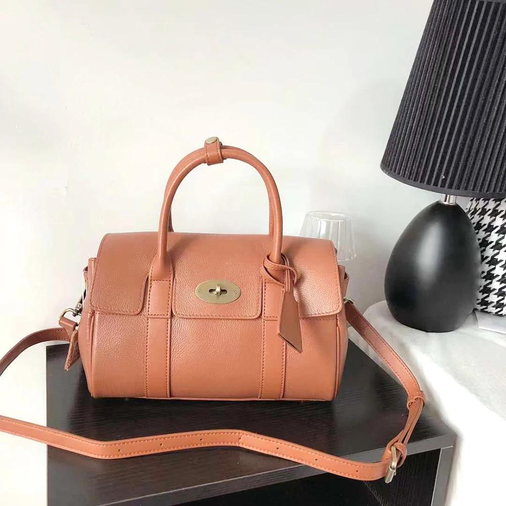 Sac à main en cuir véritable pour femme, design de luxe, sac messager pour femme, poignée supérieure