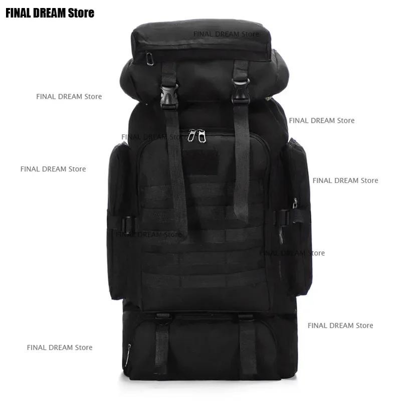 Grande capacité 80L imperméable Camouflage randonnée sac à dos décontracté tactique Sports de plein