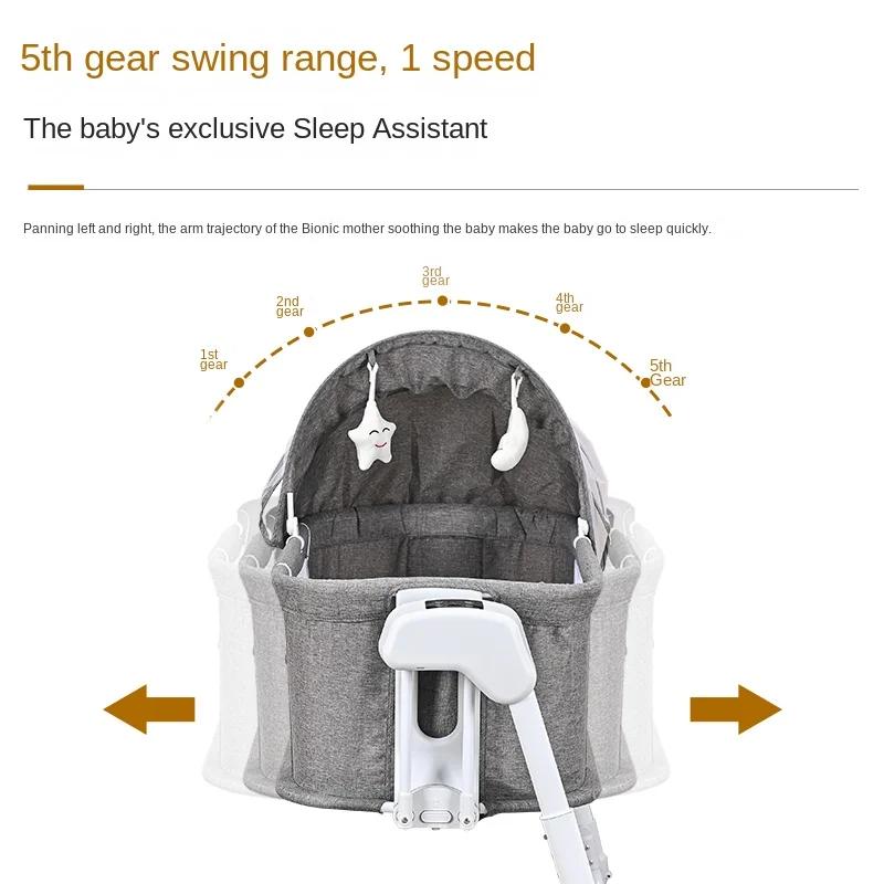 Berceau bébé Portable balançoire électrique enfant lits multifonctionnel pliant nouveau-né bébé berc