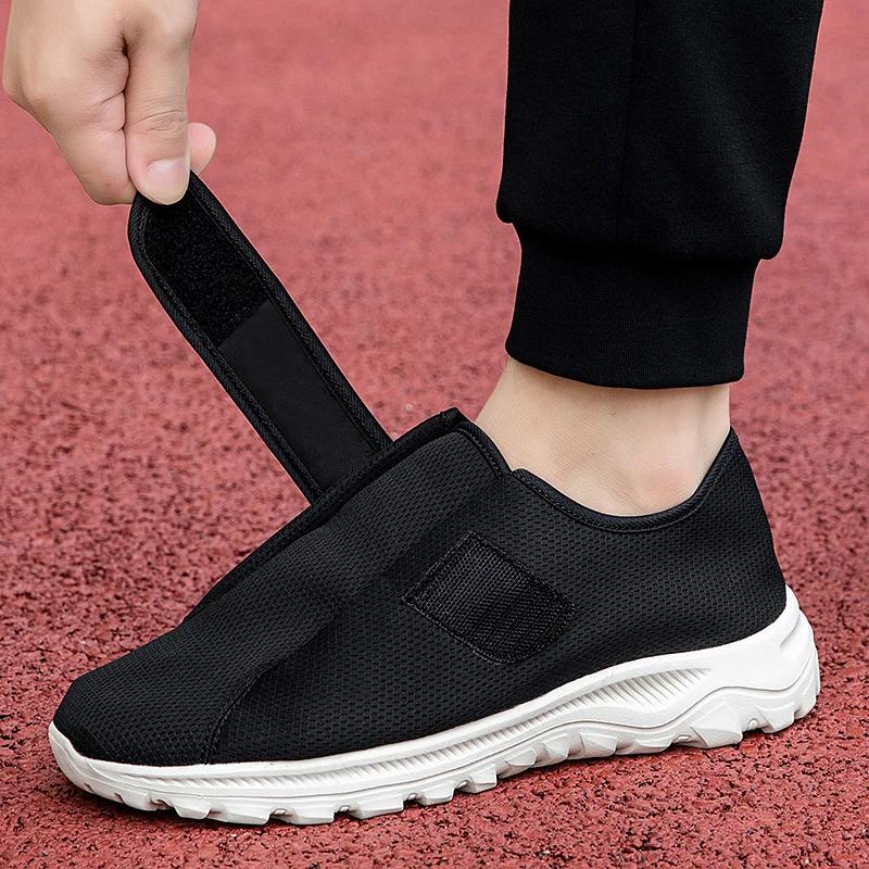 Chaussures orthopédiques extra larges à enfiler facilement pour diabétiques, idéales pour les pieds