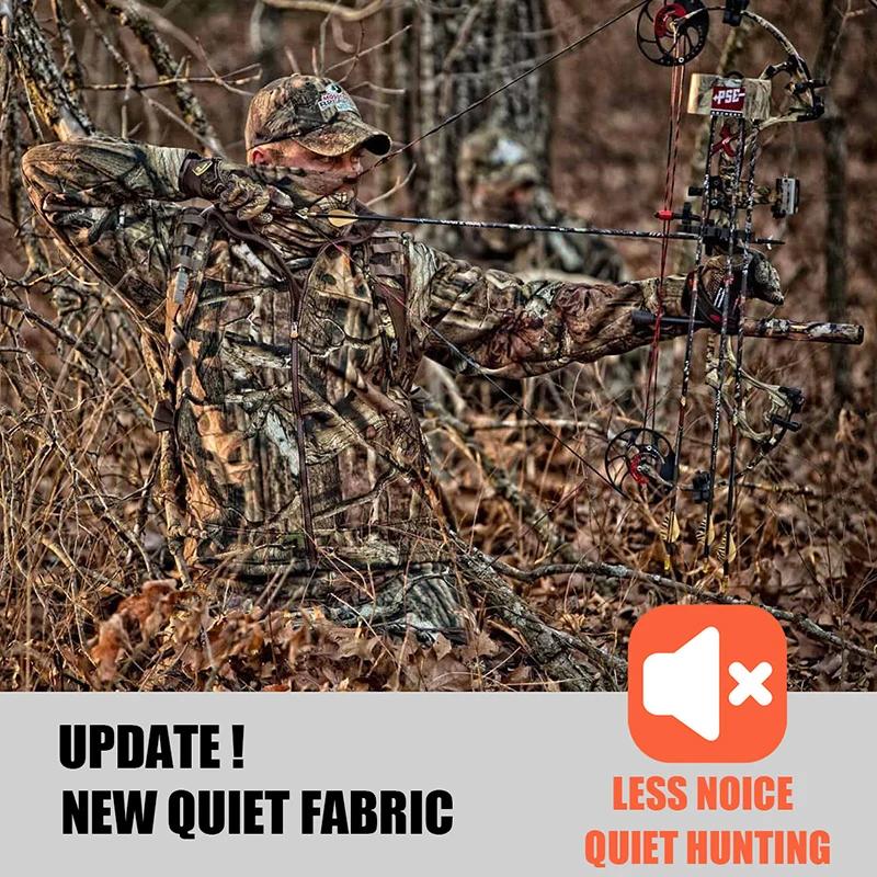 Veste tactique de Camouflage pour hommes, silencieuse, imperméable, chaude, polaire, chasse, Softshe