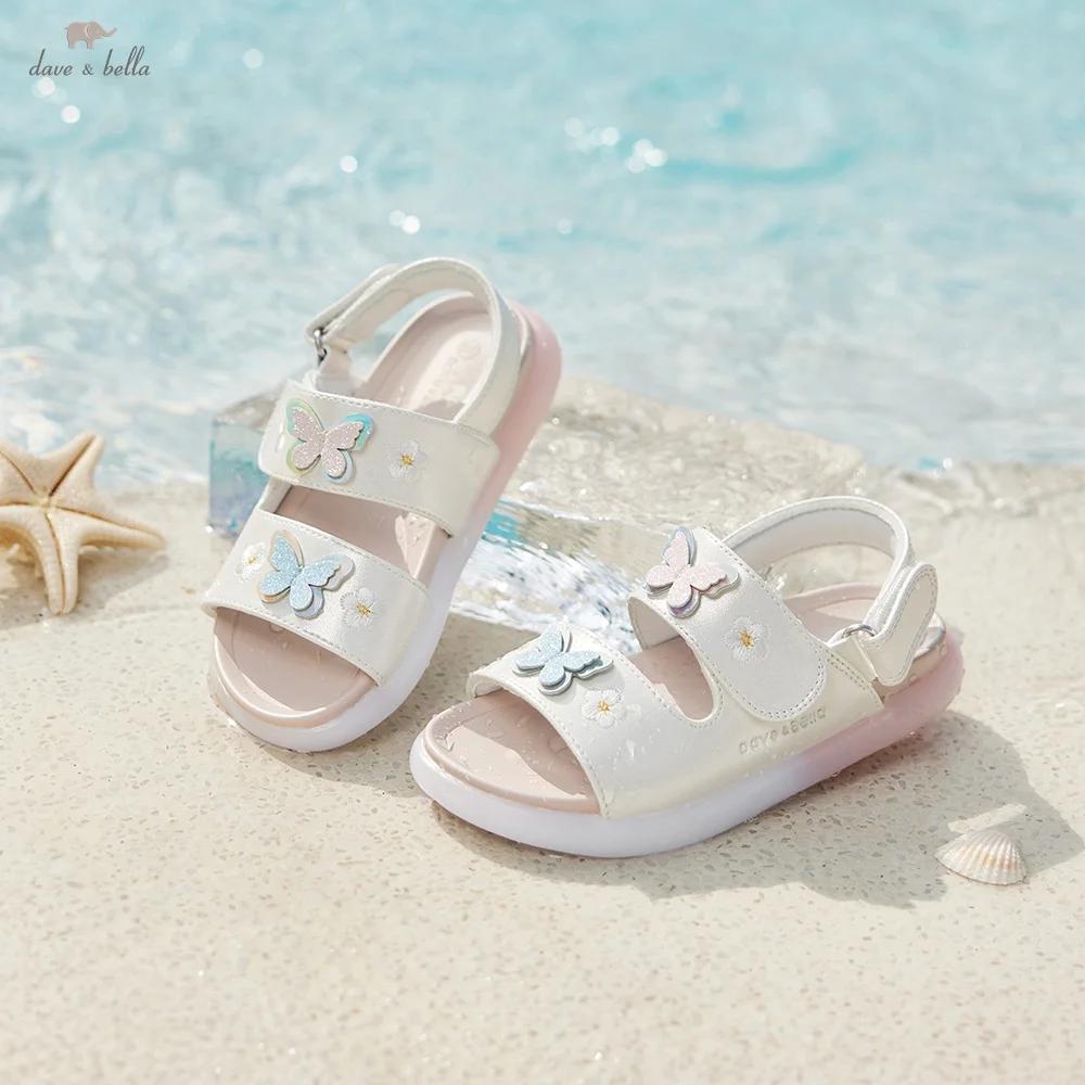 Sandales pour enfants Dave Bella, chaussures d'été antidérapantes pour filles, sandales décontractée