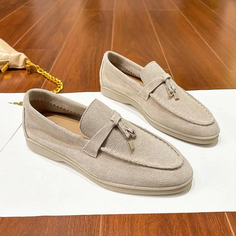 Nouveaux Mocassins en Daim Classiques de Marque LP de Haute Qualité 2026 – Chaussures Décontractées