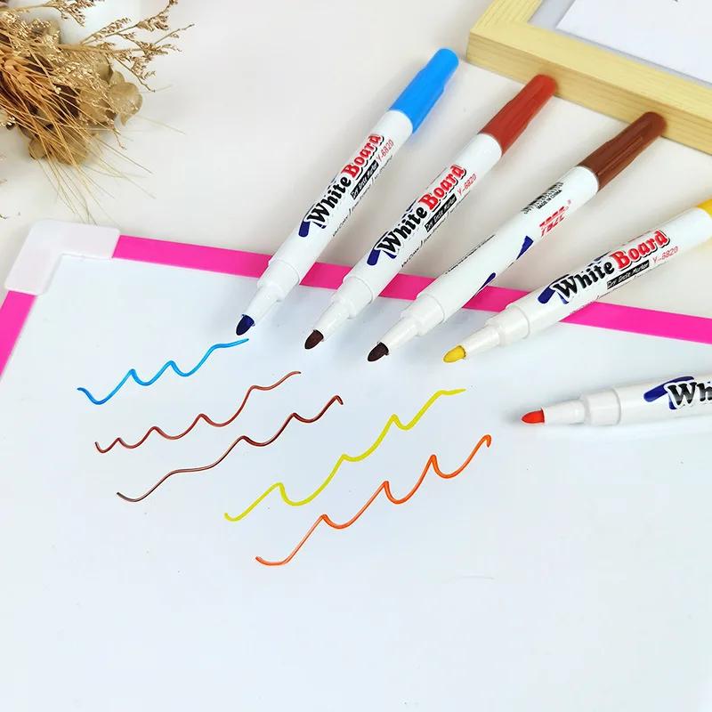 Stylo flottant à l'eau, stylos à encre magique avec cuillère, peinture à l'eau de couleur flottante,