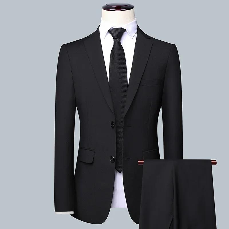 Costume d'affaires de couleur unie pour hommes, haute qualité, mode Banquet, mariage, tendance, mari