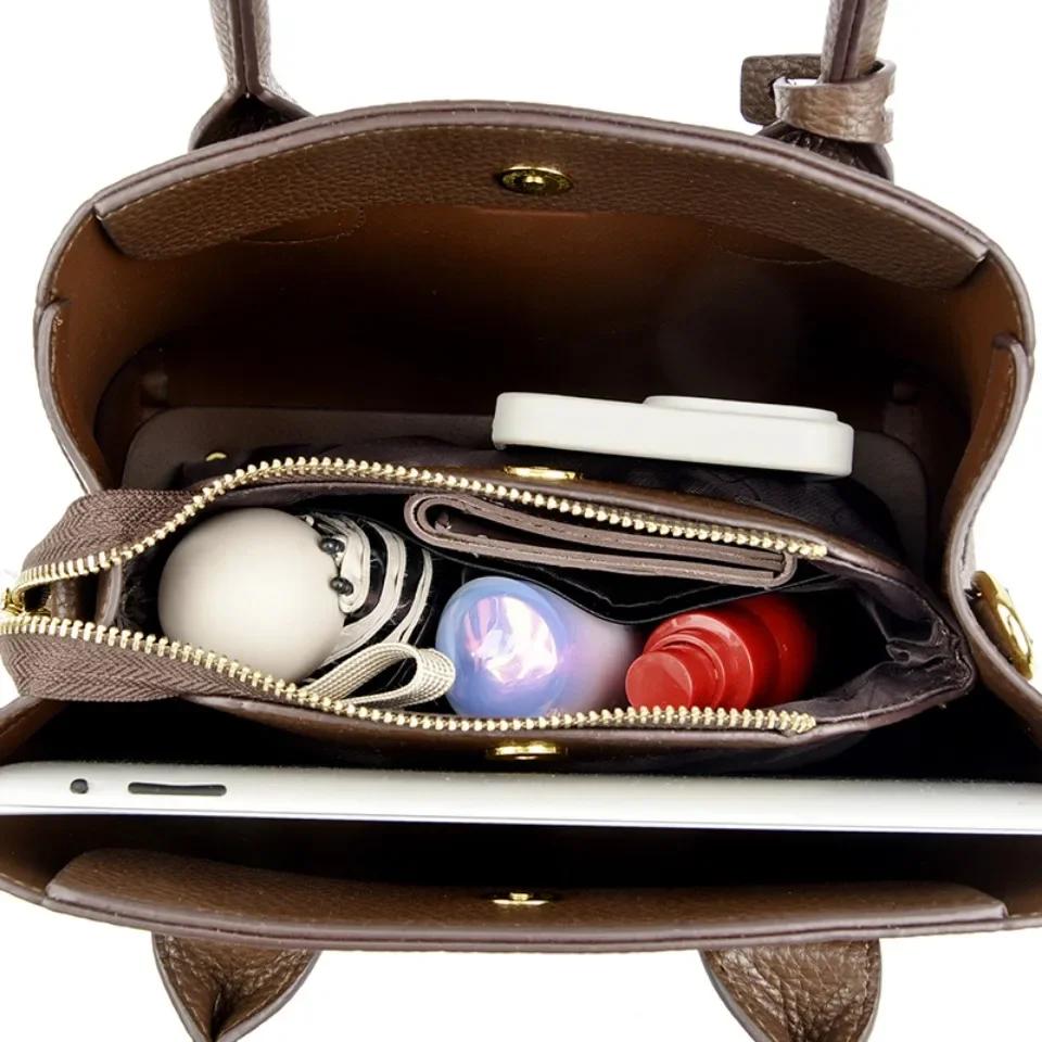 Sacs à main pour femmes à 3 couches, sacs à bandoulière de luxe, sacs en cuir souple de haute qualit