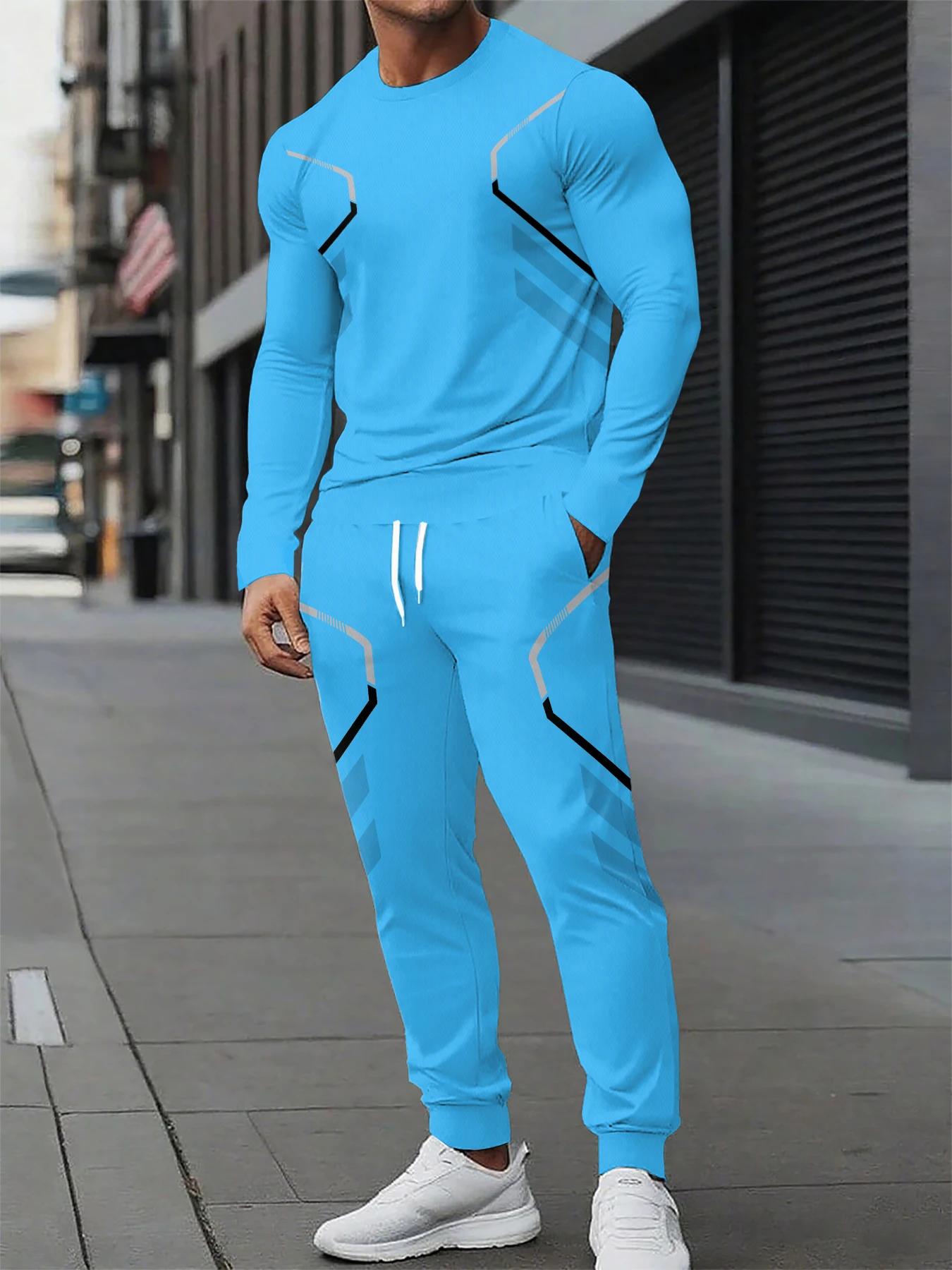 Le nouveau ensemble de sweat-shirt à col rond pour hommes pour le printemps et l'automne 2025 présen