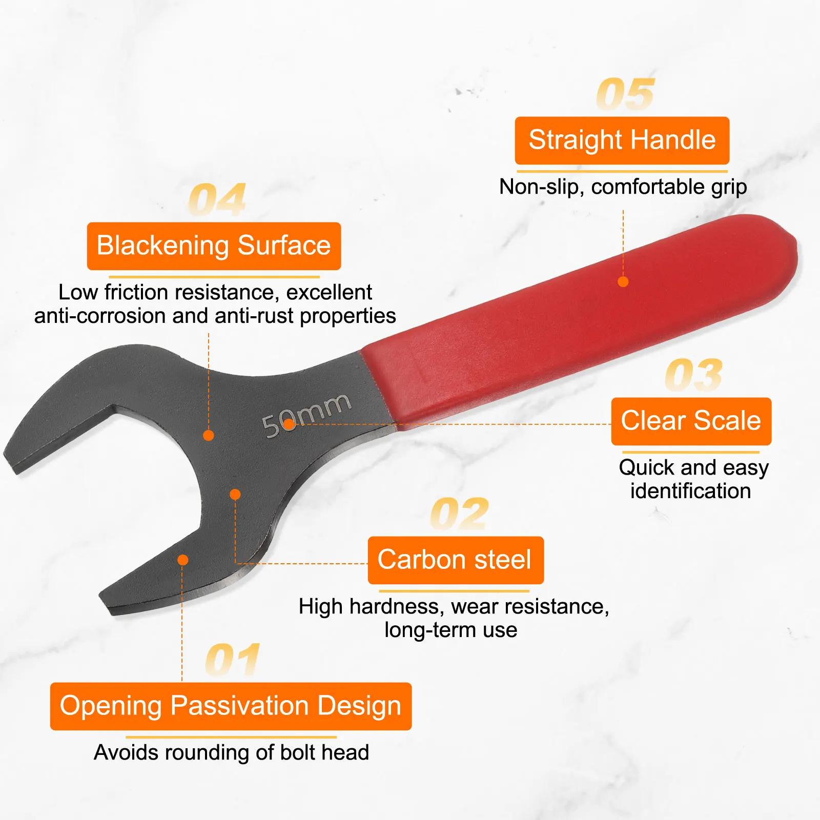 Uxcell – clé métrique à extrémité ouverte unique, 21mm-58mm, Angle de décalage de 15 degrés, clé en