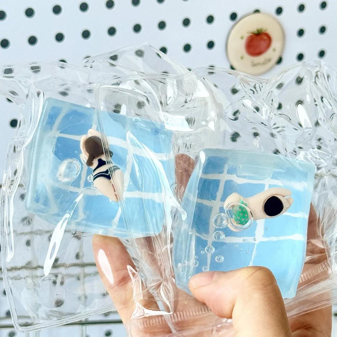 Jouets à presser pour piscine, 1 pièce, soulagement du Stress en maltose, jouet Fidget à rebond lent