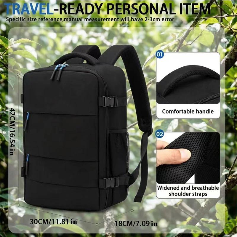 Sac à dos de voyage à compression sous vide avec pompe - Bagage à main durable scellé sous vide, san