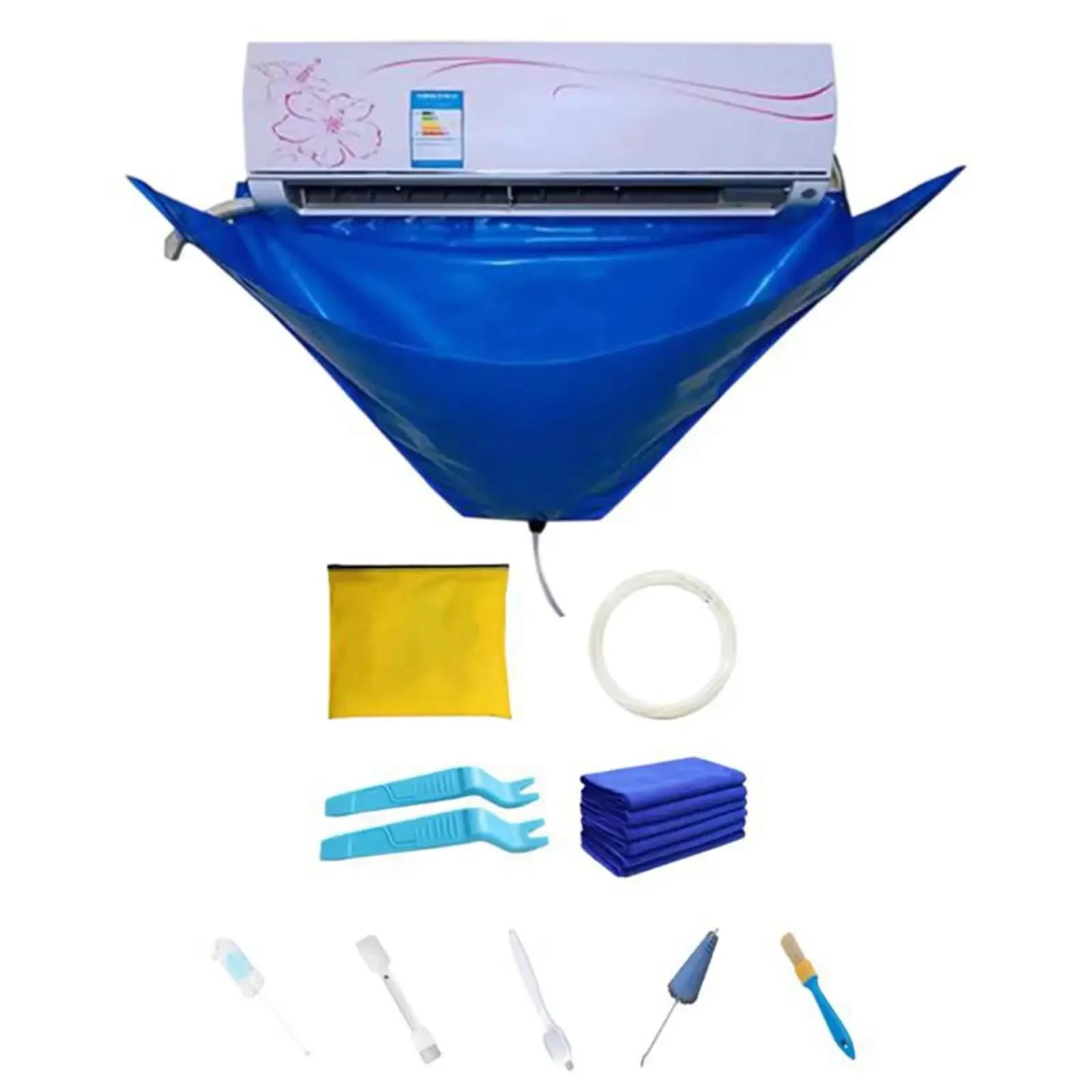 Couvercle de nettoyage de climatisation 95/130cm, Kit de sac à eau, nettoyeur de pluie étanche pour