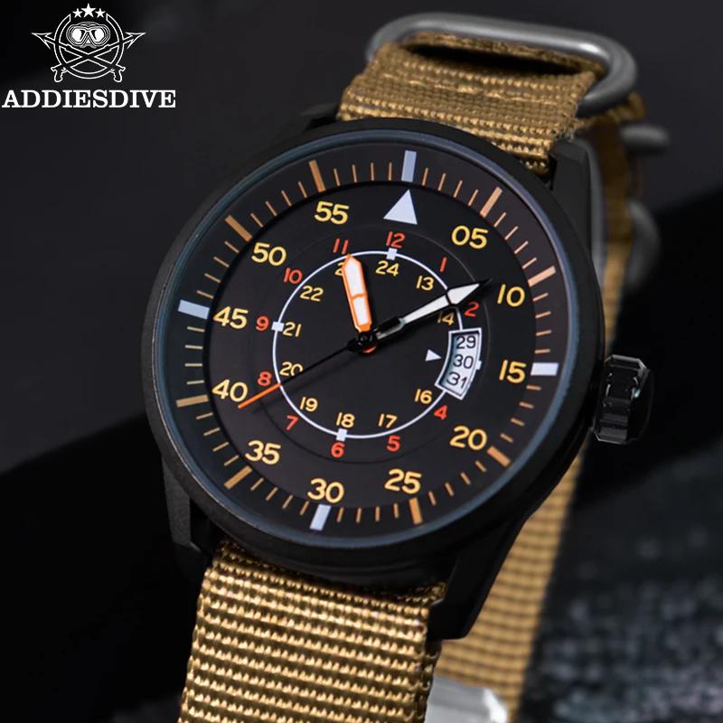 ADDIESDIVE hommes montres de luxe lumineux montres Reloj Hombre 50M étanche Date hommes montre à Qua