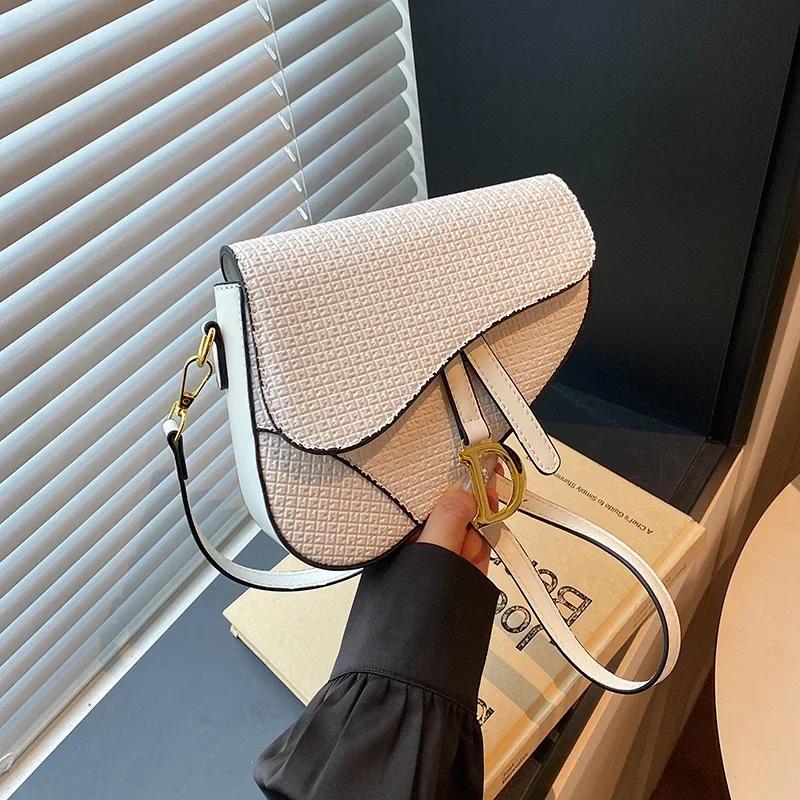 Sac à main en cuir de luxe pour femme, élégant et classique, sac à bandoulière de créateur, sac four
