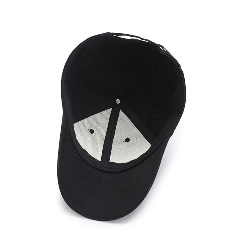 Casquette de baseball pour hommes et femmes, casquette noire, solide, document, snapback, casquettes
