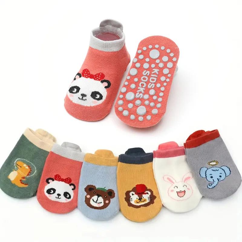 Chaussettes en coton pour enfants, confortables, respirantes, motif animal de dessin animé mignon, n
