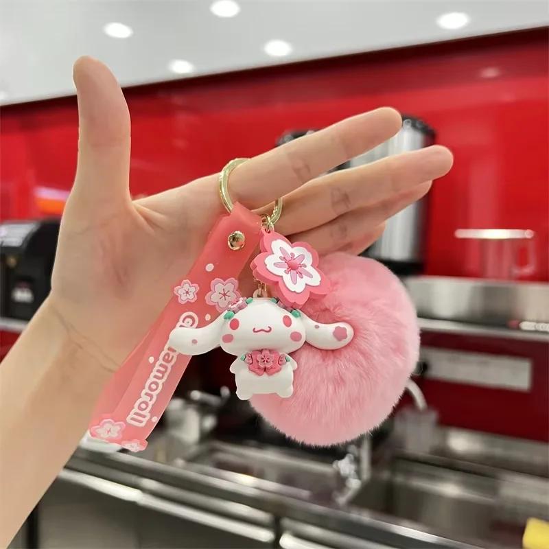 Sanrio Hello Kitty sac pendentif porte-clés dessin animé Kuromi cannelle mélodie peluche poupée sac