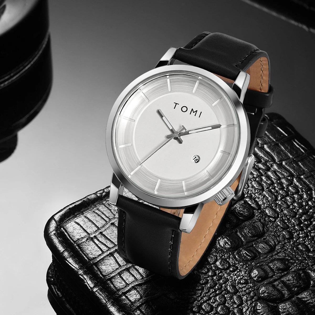 TOMI montre pour hommes de luxe mode marque originale montre à Quartz pour hommes d'affaires