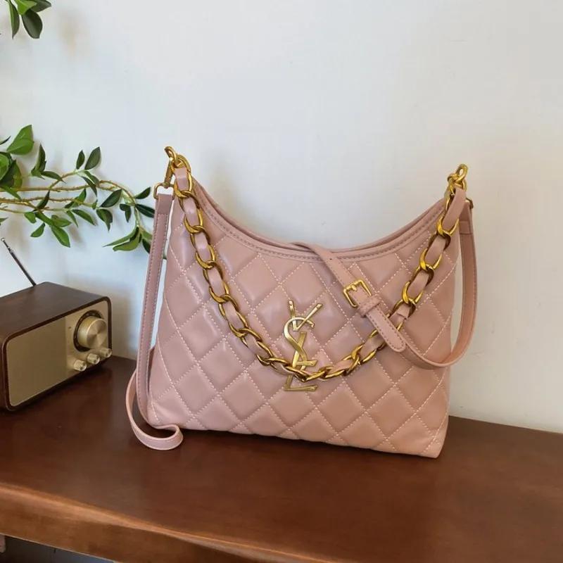 Sacs à bandoulière matelassés élégants pour femmes, nouvelle arrivée, design minimaliste et de niche