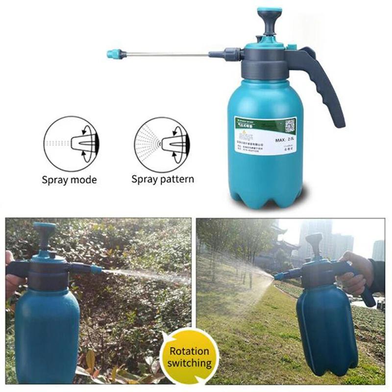 Bouteille de pulvérisation portative de jardin de pression de pulvérisateur chimique d'eau de 2L