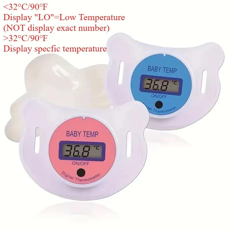Thermomètre électronique pour sucette pour bébé, thermomètre intelligent numérique pour nourrissons,