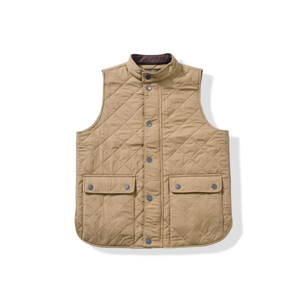 Nouveau gilet matelassé en velours côtelé épais et coton pour hommes pour l'automne et l'hiver