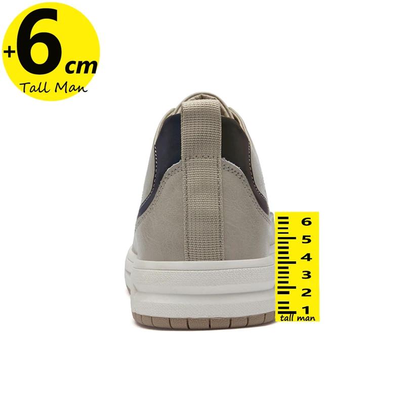 Chaussures de sport épaisses pour hommes, baskets élévatrices, semelle intérieure augmentée, recomma