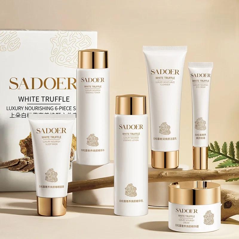 Coffret de six essences de soin à la truffe blanche, riche en extrait de Centella Asiatica, en niaci