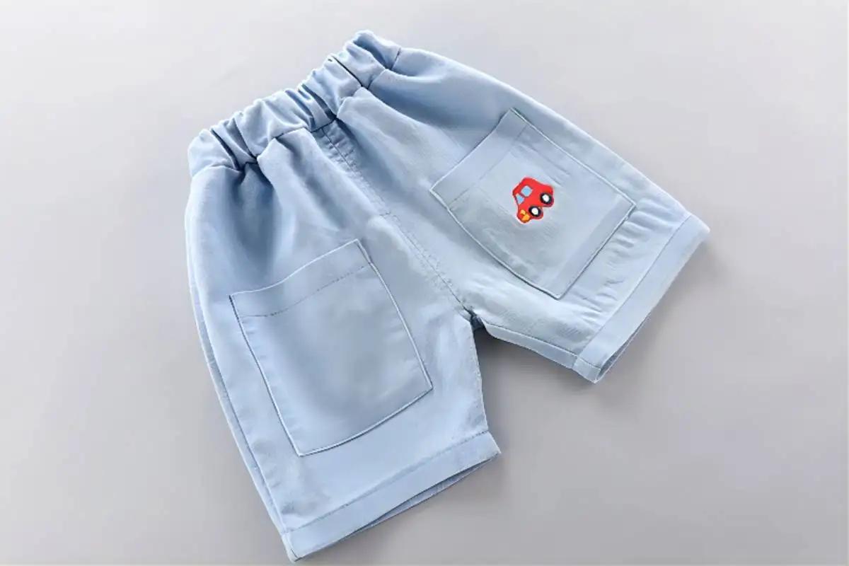Polo + beau short en Denim pour bébés garçons et filles, ensemble 2 pièces de haute qualité, vêtemen