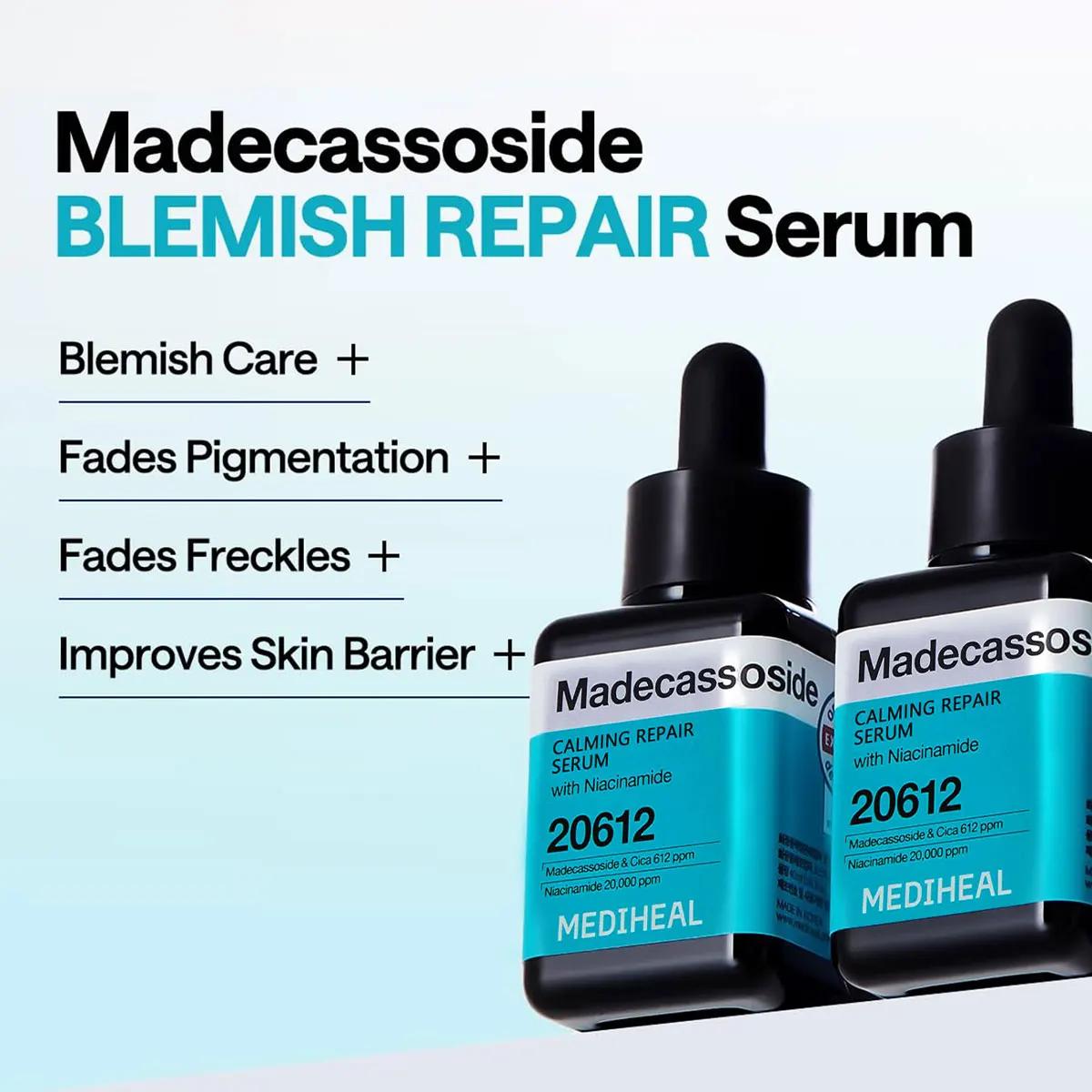 Sérum MEDIHEAL, Consistance Facilement Étirable, Mélange Respirant, Expérience Apaisante pour la Pea