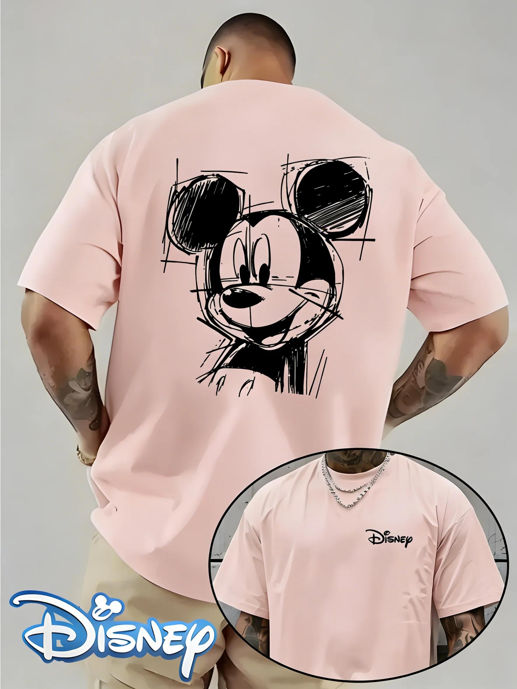T-shirt imprimé dessin animé Disney Mickey, Harajuku, ample et décontracté, Y2K, manches courtes, en