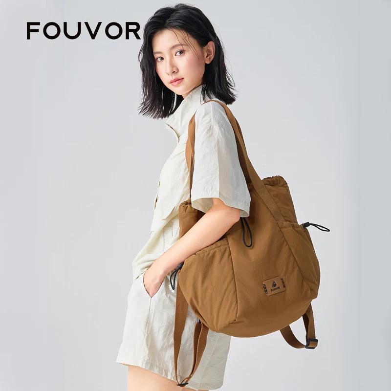 FOUVOR – sac à dos léger pour femmes, sac de voyage multifonctionnel avec cordon de serrage pour ord
