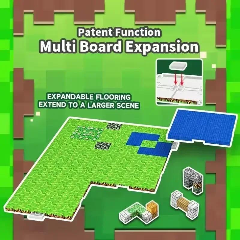 Plaque de base magnétique, variété de plaques de base, compatibles avec les blocs de construction ma