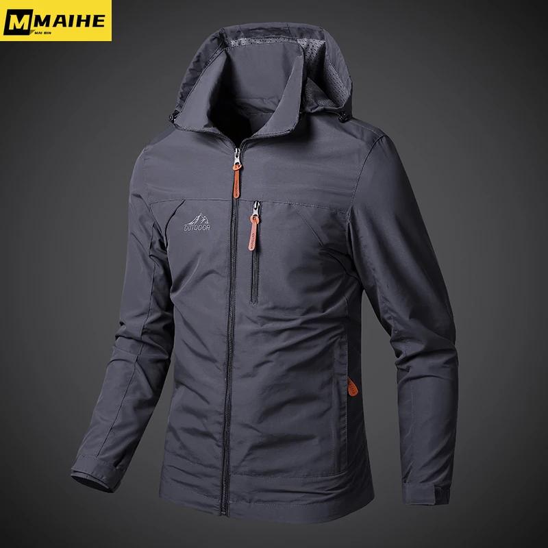 Vestes coupe-vent imperméables pour hommes, manteau militaire à capuche, nouvelles vestes de Combat