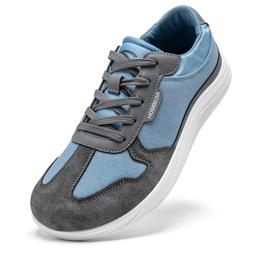 Chaussures pieds nus HOBIBEAR pour hommes et femmes | Baskets en toile à bout large, légères, déco