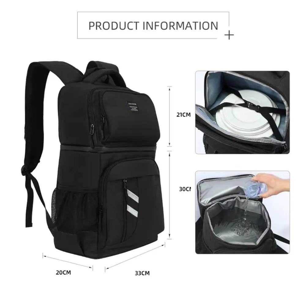 DENUONISS 2-en-1 sac à dos isotherme thermique sac isotherme pique-nique bière sacs isothermes sac d