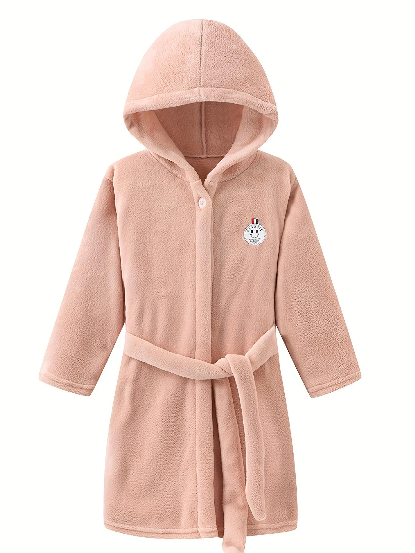Cape pyjama velours corail bébé fille automne hiver - Chemise nuit garçon flanelle douce chaleur