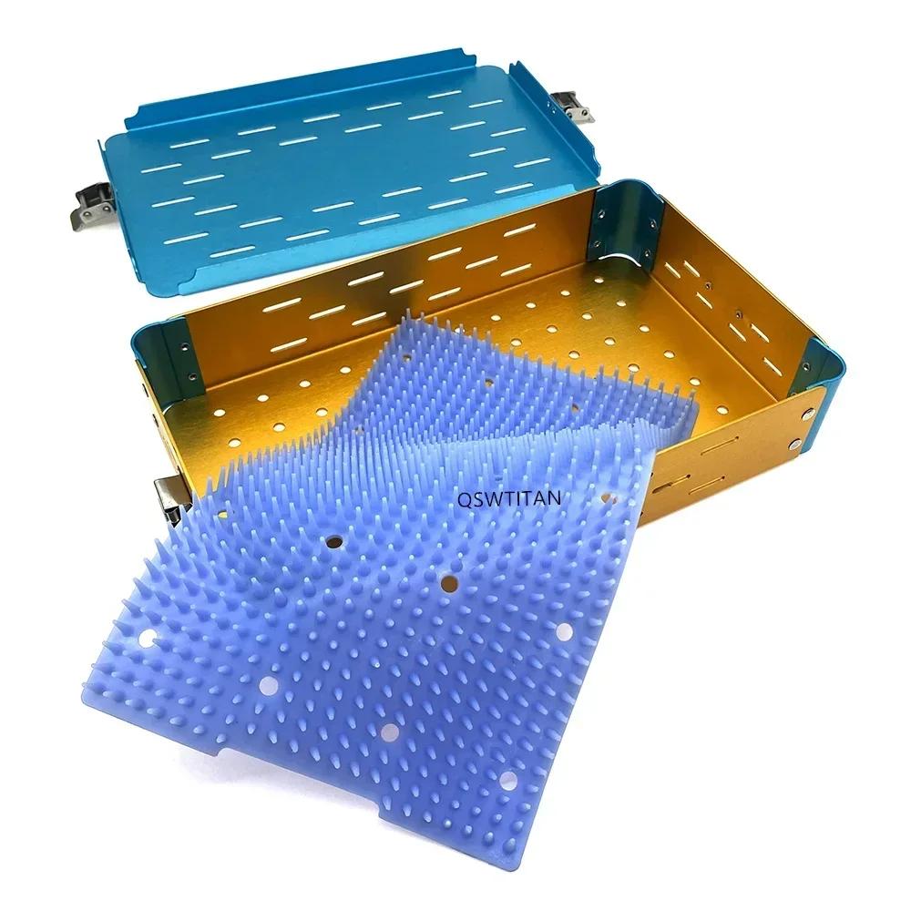Étui de stérilisation en aluminium pour outils d'instruments chirurgicaux dentaires opthalmiques, bo
