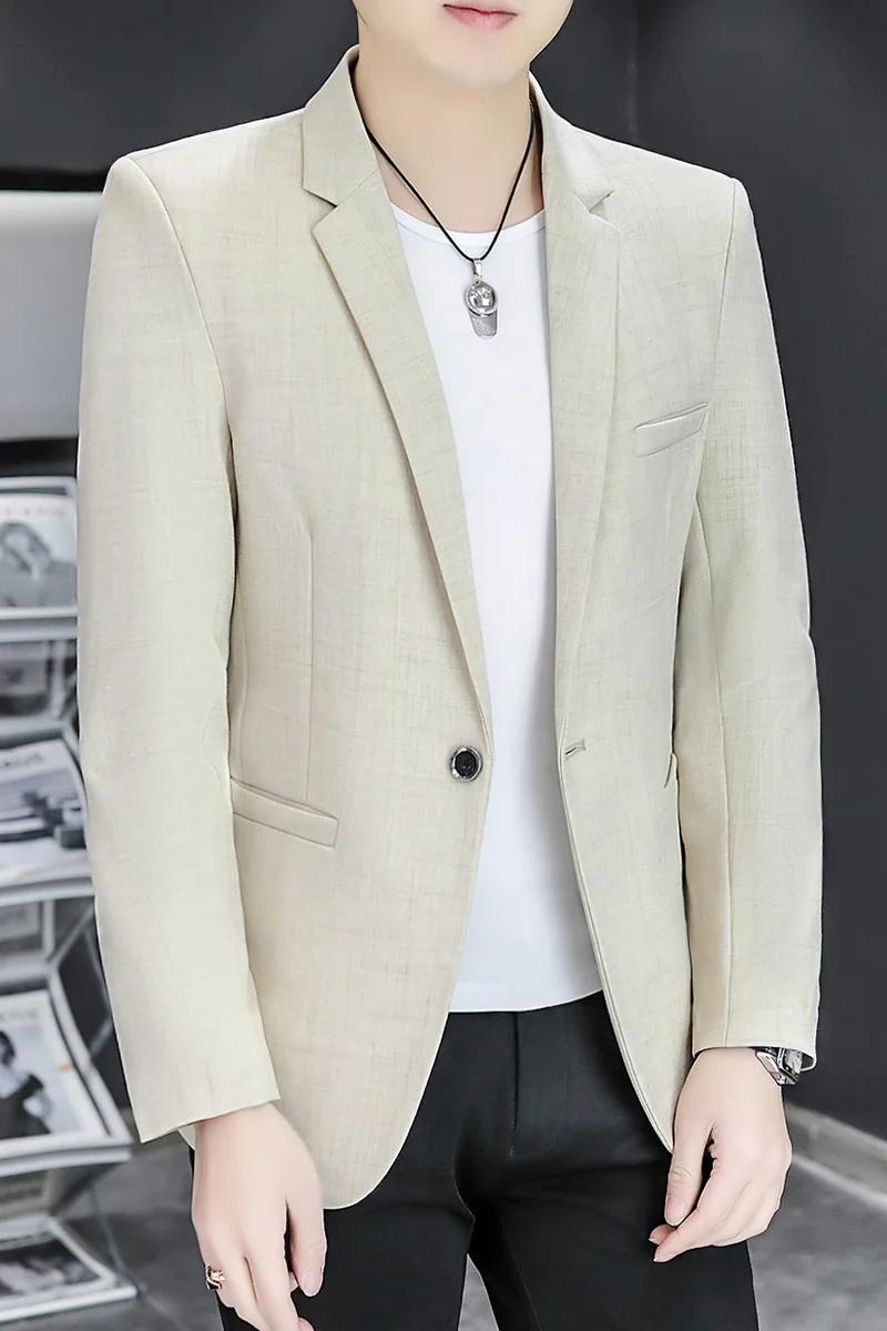 Blazer pour homme, mode, affaires, gentleman, marié, professionnel, coupe ajustée, polyvalent, décon