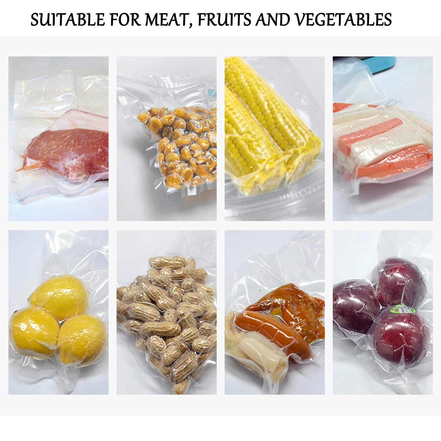 Sacs sous vide pour machine à emballer sous vide, sacs de stockage des aliments, sacs sous vide pour