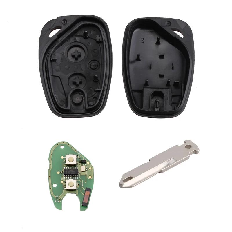 KEYYOU – Clé Télécommande à 2 Boutons pour Renault, Contrôleur de Circulation Vivaro Movano Kangoo,