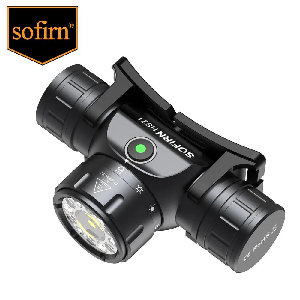 Sofirn HS21 2000lm EDC lampe frontale 18650 USB C lampe de poche Rechargeable SFT40 phare puissant a
