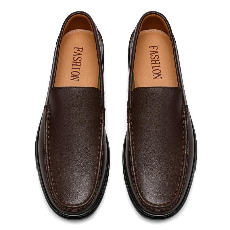 Grandes tailles 48 49 50 hommes chaussures en cuir à enfiler bureau chaussures habillées décontracté
