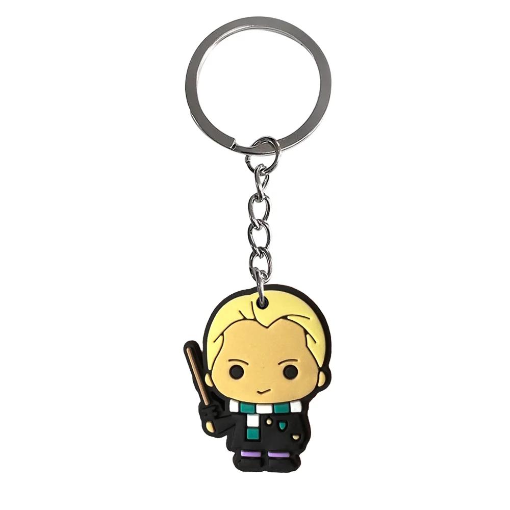 Lot de 17 porte-clés anime Harry Potter, joli porte-clés, ornement, pendentif de voiture, cadeaux po