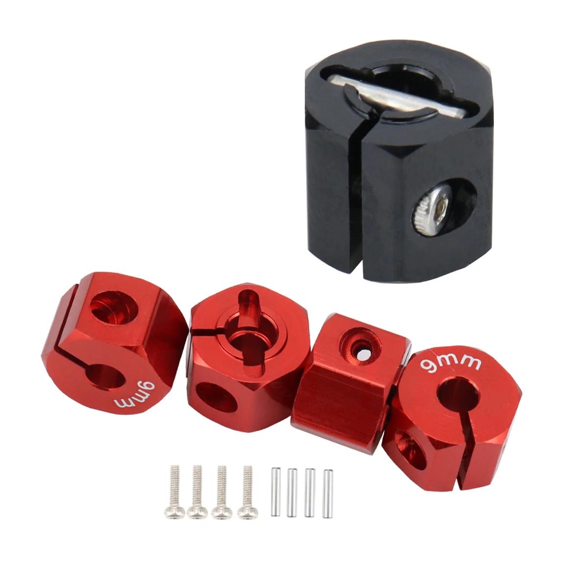 Adaptateur en aluminium 5/6/7/8/9/10/11/12mm, moyeu d'entraînement hexagonal de 12mm avec vis à broc
