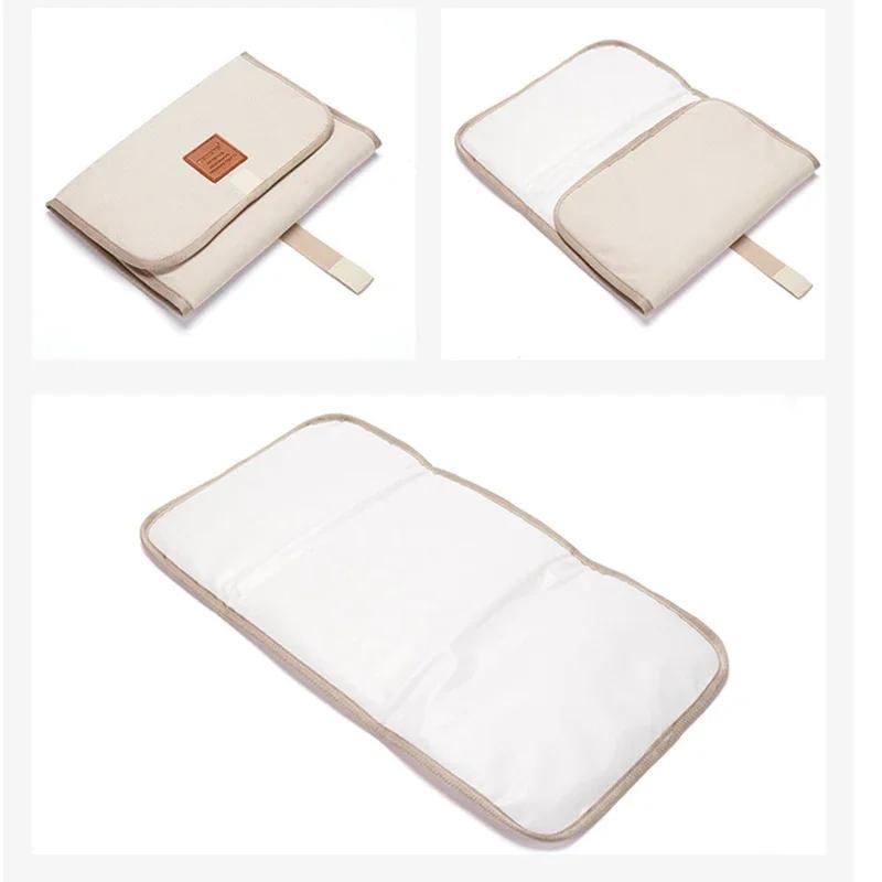 Tapis à langer Portable pliable et lavable pour bébé, Compact, pour voyage, imperméable, pour change